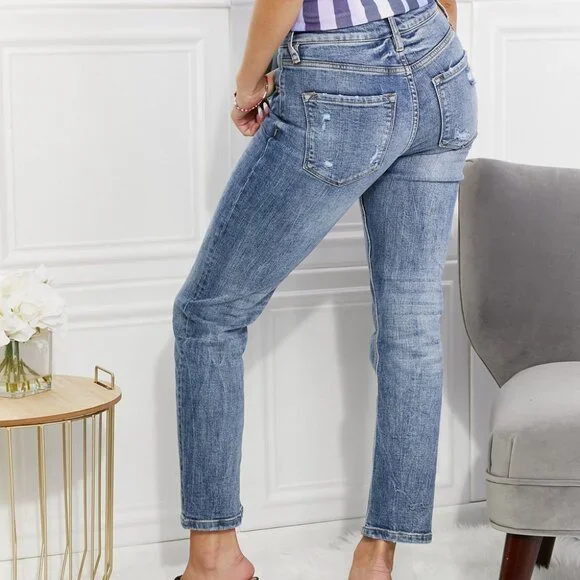 NWT Kancan Full Size Amara High Rise Slim Straight Jeans Plus Size - Picture 2 of 2